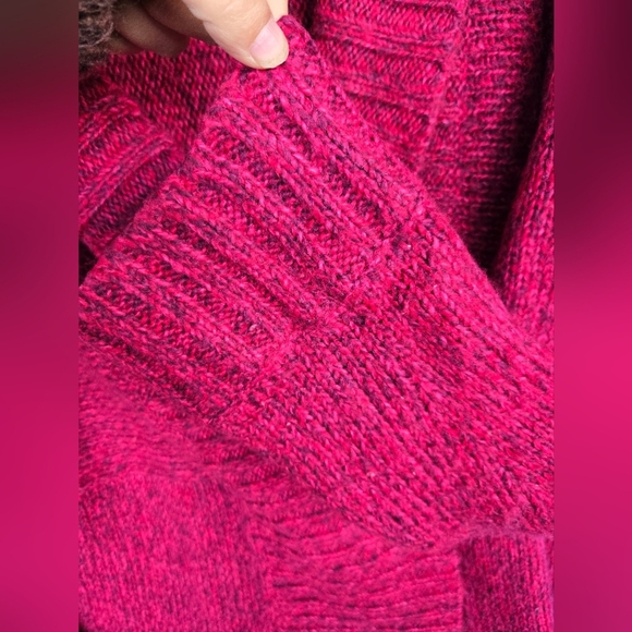 Jones New York Women's Pink Knit One ButtonCardigan Tunic Sweater Sz L Ramie 54% - Picture 5 of 9